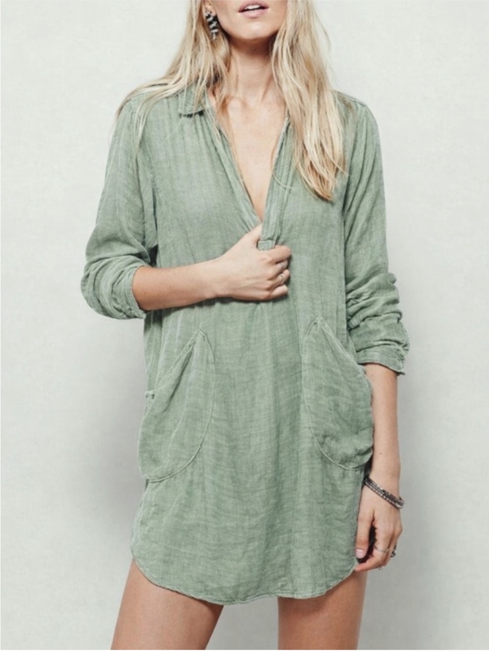 CP Shades Green Jasmine Tunic Top XS